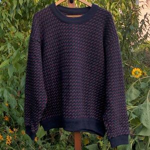 L. L. Bean Wool Norwegian Fisherman Sweater
